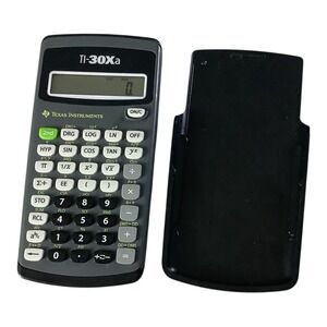Texas Instruments TI-30Xa Scientific Calculator Gray with Black Cover